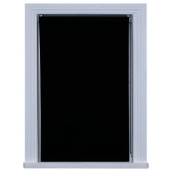 Bloc Made to Measure Fabric Changer Blackout Roller Blind Black Ink